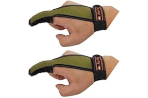 AirFly Anti-Slip Glove for Surf Fishing, Casting Glove with Finger Protection, Unisex Ambidextrous with Adjustable Elastic Band for Outdoor Fishing and Crabbing. Designed in USA