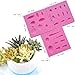 Efivs Arts Succulent Flower Plants Silicone Fondant Molds Sets of 4