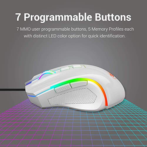 Redragon M602 RGB Wired Gaming Mouse RGB Spectrum Backlit Ergonomic Mouse Griffin Programmable with 7 Backlight Modes up… - Image 4