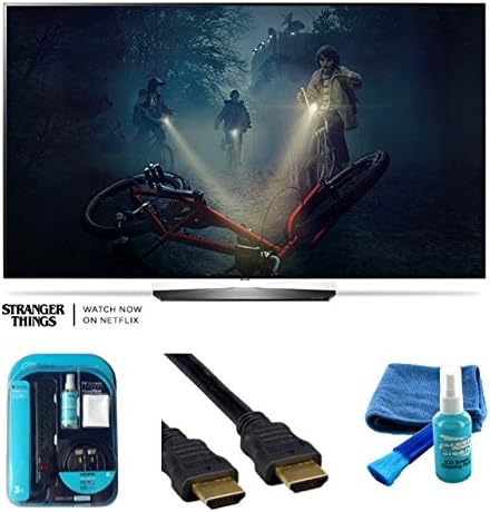 2017 Model OLED55B7P Series B7 Class 55" 4K TV Bundle - 4K HDMI 2.0 Cable, Surge Protector ,Multipurpose Cleaning Spray And Cloth