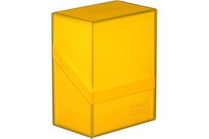 Ultimate Guard Boulder 60+, Deck Case for 60 Double-Sleeved TCG Cards, Amber, Secure & Durable Storage for Trading Card Games, Soft-Touch Finish
