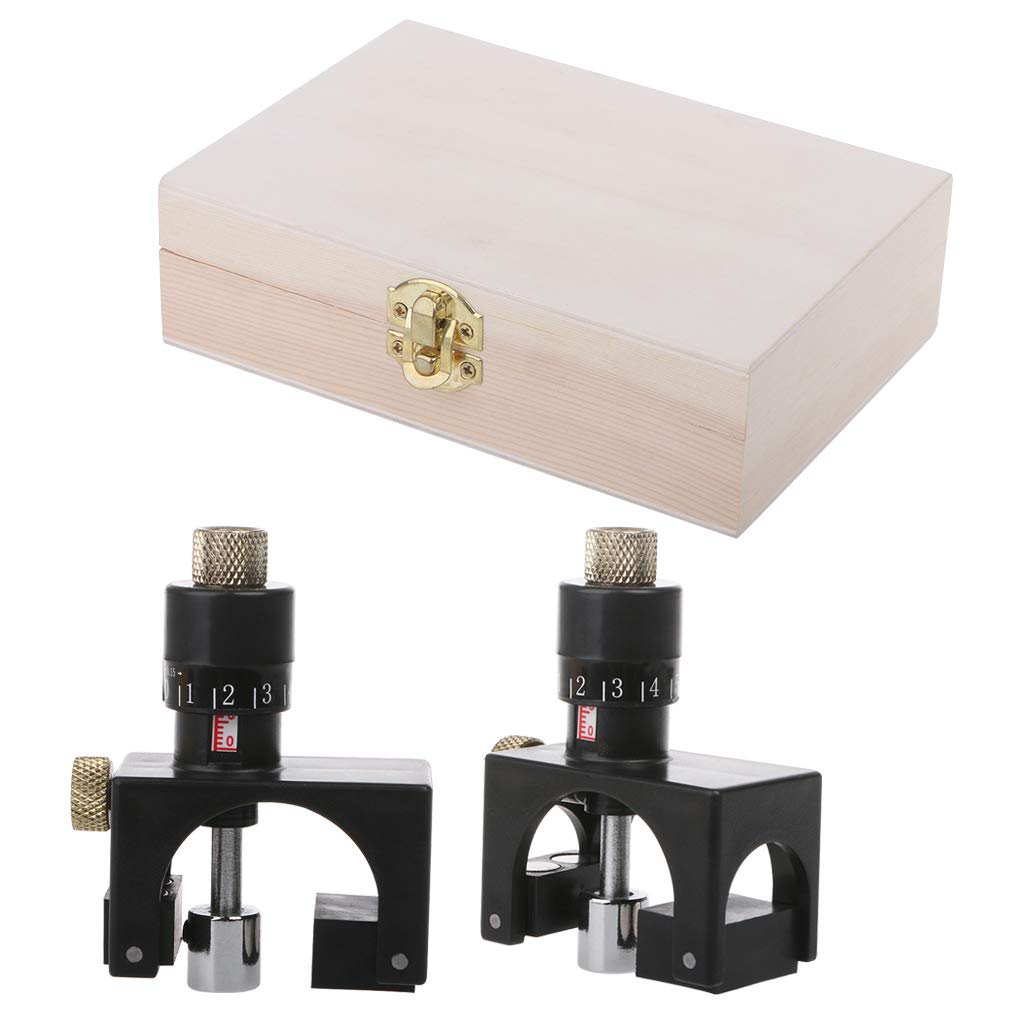 WOWOWO 2Pcs Adjustable Magnetic Planer Knife Setting Jig Blade Jointer Gauge Setter For Woodworking Tool