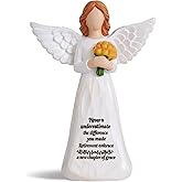 HORTIX Retirement Gift for Woman, Happy Retirement Gifts for Women Teacher Nurse Friend Coworker, 7” Angel Figurine for Retirement Party Decorations