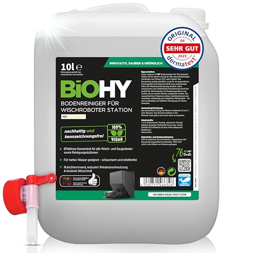 BiOHY Reiniger Wischroboter Station Frischeduft (10 l) mit Auslaufhahn