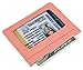 DKER Handmade Genuine Leather Unisex Slim Super Thin Card Holder With ID Card Window - Pink