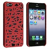 niceeshop(TM) Red Bird Nest Rear Hard Case Cover for iPhone 5 5S + Screen Protector