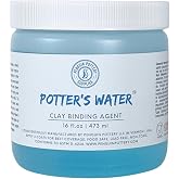Penguin Pottery - Potter's Water - Increases Strength of Clay Bindings - Prevents Cracks and Flaws in Handmade Pottery - 16 floz 473 ml
