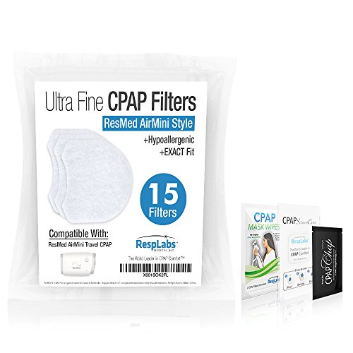 resplabs CPAP Filters Compatible with The ResMed AirMini Travel Machine (Pack of 30)