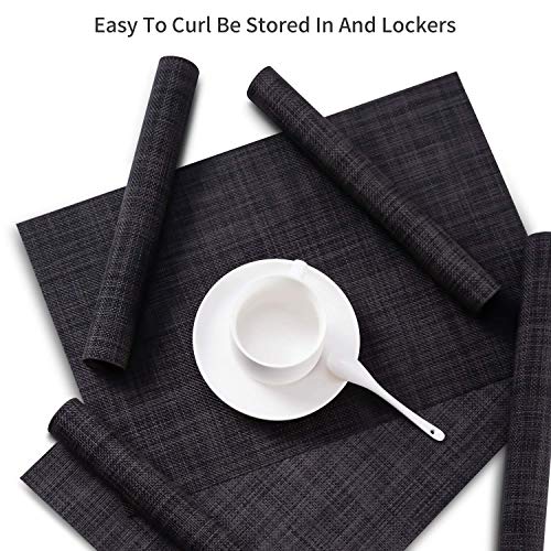 SENDAY Placemats, Set of 8 HeatResistant Placemats Stain Resistant