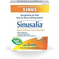 Boiron Sinusalia, 60 Tablets, Homeopathic Medicine for Nasal Congestion and Pain Related to Sinus Inflammation Like Stuffy No