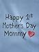 Tstars Happy First Mothers Day Mommy Pink Infant Bodysuit One Piece Outfit for New Baby or Infant - Great Gift for 1st Mothers Day Gift - 12 Months