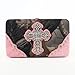 Realtree Camouflage Extra Deep Frame Wallet Purse w/ Rhinestone Cross -Camo/Pink
