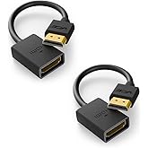 VCE HDMI Extension Cable Male to Female Support 4K & 3D HDMI 2.0 for Roku Stick, TV Stick, Google Chrome Cast, Laptop 2-Pack