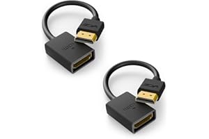 VCE HDMI Extension Cable Male to Female Support 4K & 3D HDMI 2.0 for Roku Stick, TV Stick, Google Chrome Cast, Laptop 2-Pack