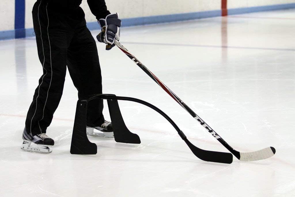 Sniper's Edge Hockey Attack Triangle, The Markets Best Training Device to Simulate in-Game Stickhandling, Perfect for On or Off Ice Practice – Replicate Opponents Skates & Sticks – Made in USA : Sports & Outdoors