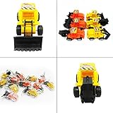 Dazzling Toys Construction Vehicles Pull Back Style - Pack of 6 - Assorted Construction Designs