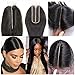 Brazilian 2x6 Lace Closure Straight 100% Human Hair Middle Part Straight Lace Closure Remy Hair Kim K Lace Closure with Baby Hair (14 inch, 2x6 Closure)