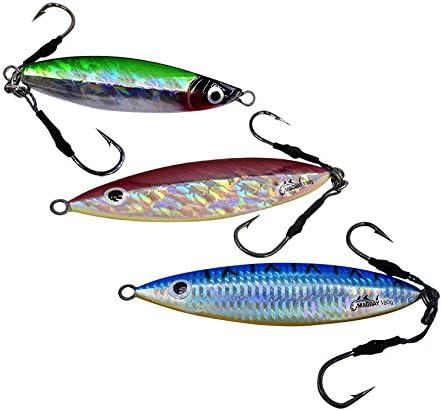 3 Pack Hyperfly Jig 180 Gram 6 oz Saltwater Fishing Jig