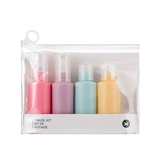 Buy MINISO Travel Bottle Kit Set of 4, Portable Plastic Multipurpose