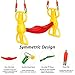 Costzon Rider Swing with Hangers, Wind Rider Glider Swing for Kids Playground (Back to Back Rider Swing for 2 Kids)