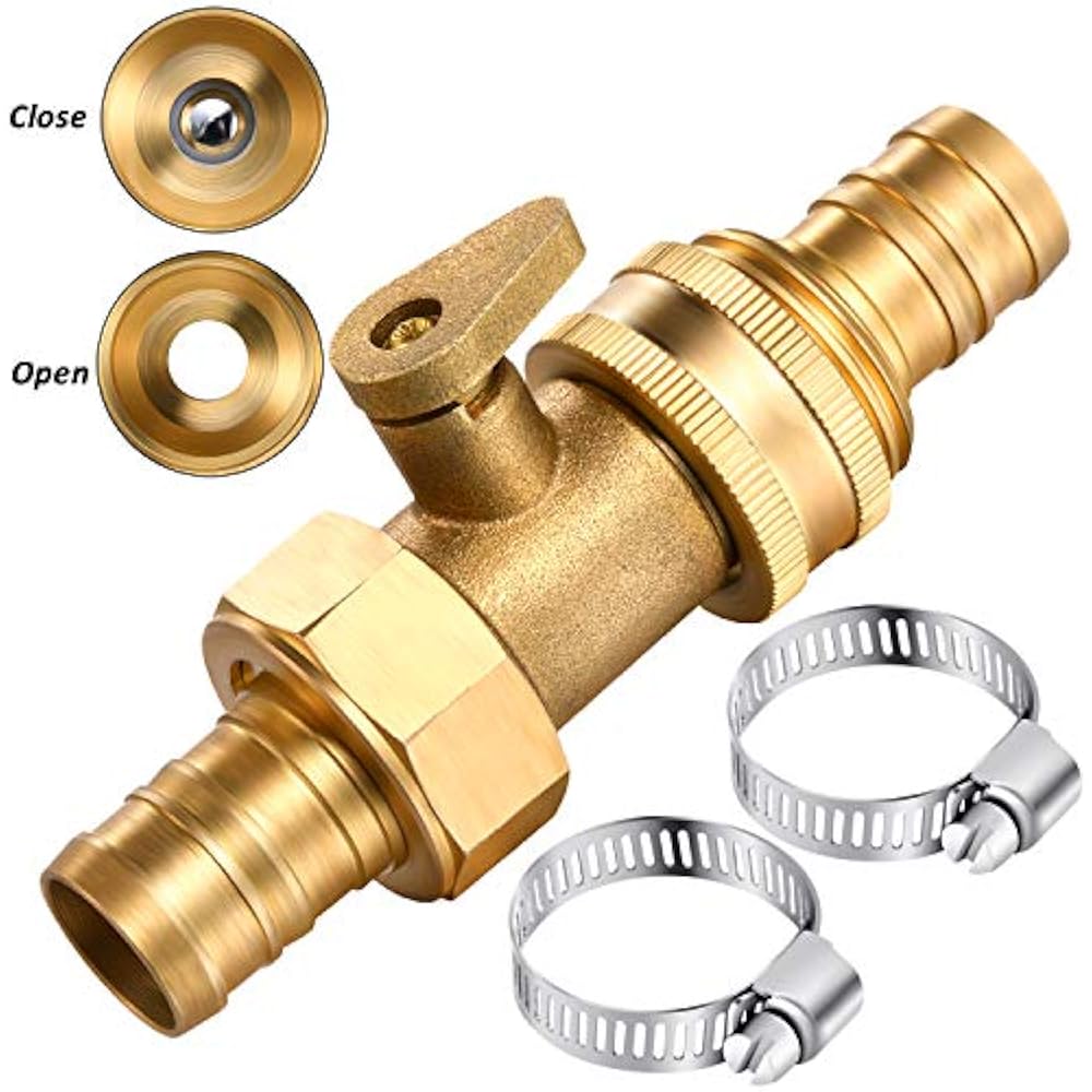 5/8 Inch Brass Garden Hose Repair Kit Mender End Water ...