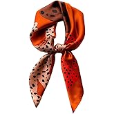 Aufeel 100% Pure Mulberry Silk Square Scarf for Hair-27''x27''- Women Silk Neckerchief Head Wrap Scarf