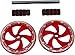 DiBoBo Ab Wheel Roller for Men and Women – Best Cardio Workout Exercise for Home Fitness and Gym (Red)
