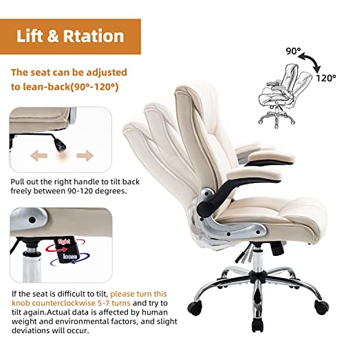 YAMASORO Velvet Fabric Office Chair Ergonomic Executive Chair with