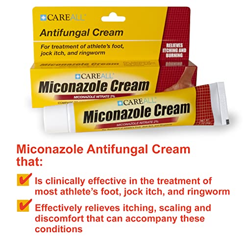 CareAll® 1.0 oz. Antifungal Miconazole Nitrate 2 Cream, Compare to Micatin, Cures Most Athlete