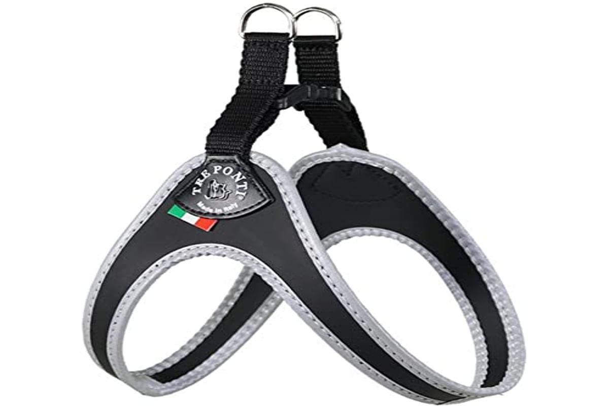 Tre Ponti Fibbia Small Dog Harness, 4 cm, Black — image 1