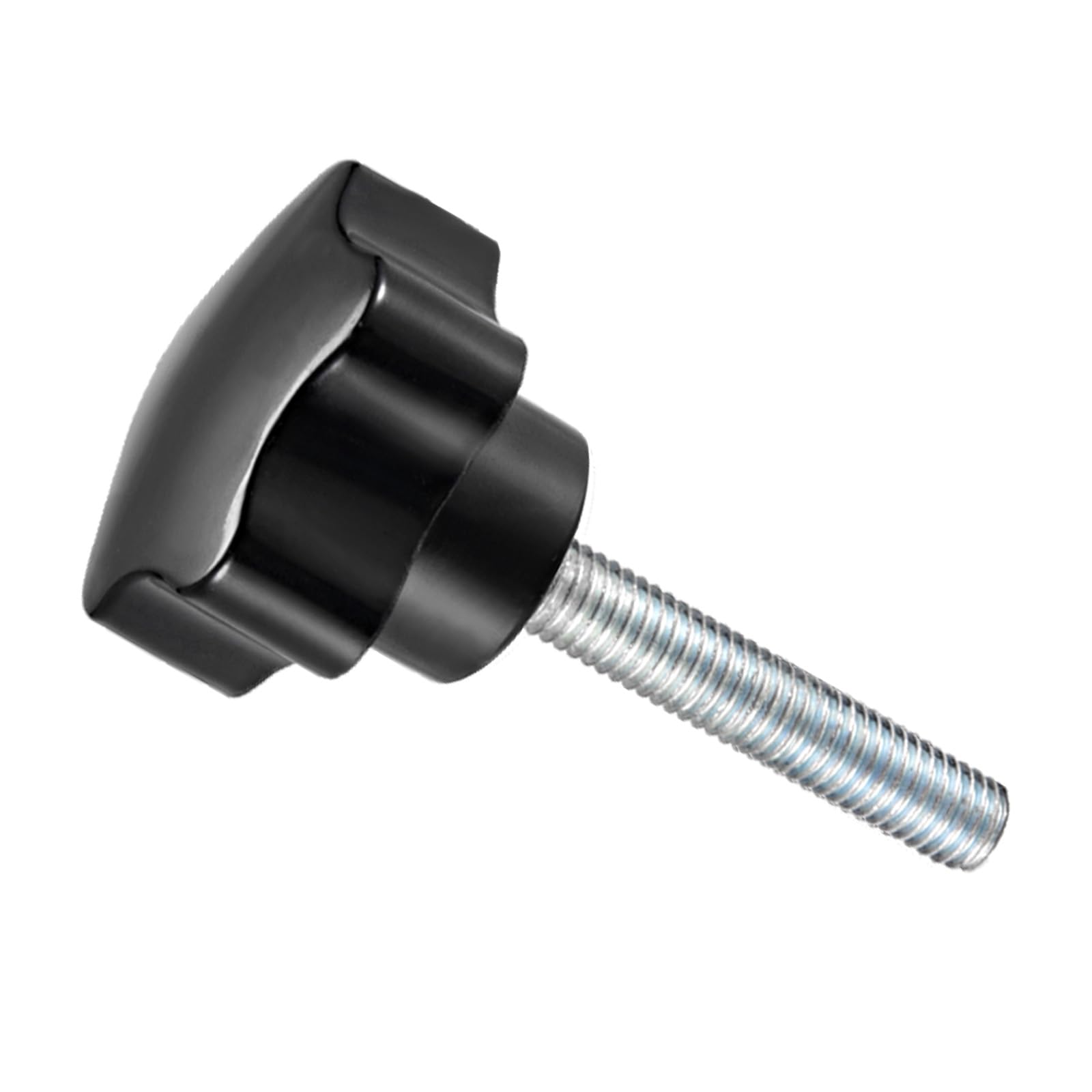 CoCud Star Clamping Knobs, M8 x 30mm Male Thread 38mm Head, Plastic Thumb Screw Grip Hand Knobs Threaded Bolt Black - (Applications: for Lathe Machinery), 1-Piece