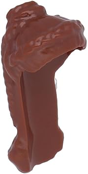 lego minifiguren 1x kopfbedeckung haare weiblich lang im neuen braun