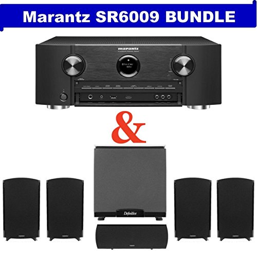Marantz SR6009 Receiver + Definitive Technology ProCinema 1000 System (Black)