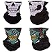 GraceMe 8PCS Magic Motorcycle Outdoor Sport Seamless Tube Half Face Mask Multifunctional Wrap Headband Headwear (Skull Mask-8 PCS)
