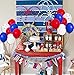 129PCS 4th/Fourth of July Decorations Balloon Garland Arch Kit - Red White Blue Patriotic Party Memorial Day Outdoor Indoor Birthday Decor
