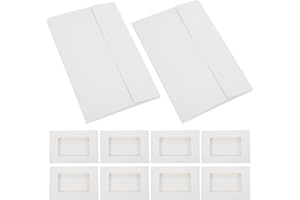 FUOYLOO Full Face Window Envelopes 30Pcs White Paper Photo Frames for DIY Craft and Postcard Storage