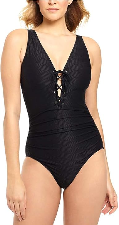 lace front one piece swimsuit