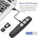 Rechargeable Wireless Presenter Remote Clicker, BEBONCOOL RF 2.4GHz Hyperlink Rechargeable USB Presentation Laptop Remote Control PPT Slides Clicker for PowerPoint, Prezi