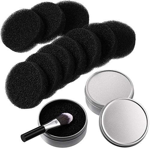 Makeup Brush Cleaner 2 in 1 Color Removal Sponge for Eye Shadow Blush Color Foundation Make-up Removals from Makeup Brush to Switch Color (12 Packs)
