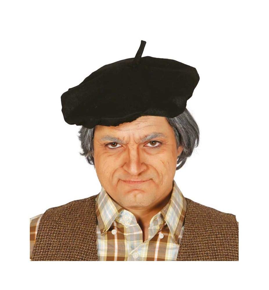 Guirca Fiestas GUI18406 - Black Beret Cap (Boina)