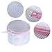 Tenn Well Set of 4 Bra Washing Bag, Mesh Laundry Bag with Zipper for Bras, Underwear, Delicate, Socks (White)