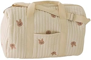 Large Capacity Embroidery Diaper Bags Tote, Lightweight Travel Duffel Bag Messenger Bag Nappy Changing Bag Mummy Bags