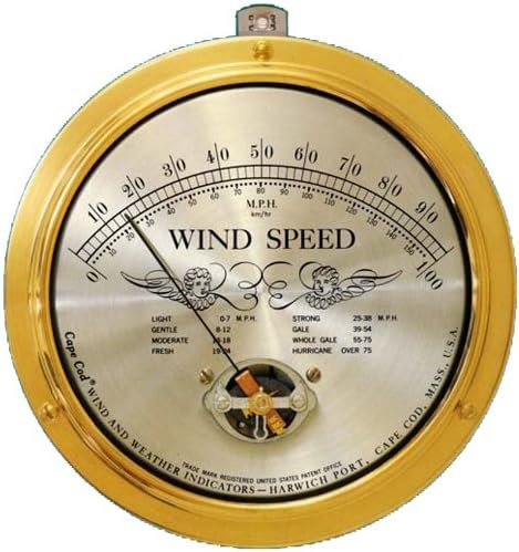 Cape Cod® Wind Speed Indicator with 'Peak Gust' Upgrade -New- Complete with 10-year Manufacturers Limited Warranty