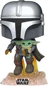 Funko Pop Star Wars Mandalorian Mando Flying With Jet Pack Vinyl Figure view 2