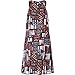 vanberfia Women's Print Chiffon Sleeveless Casual Dress