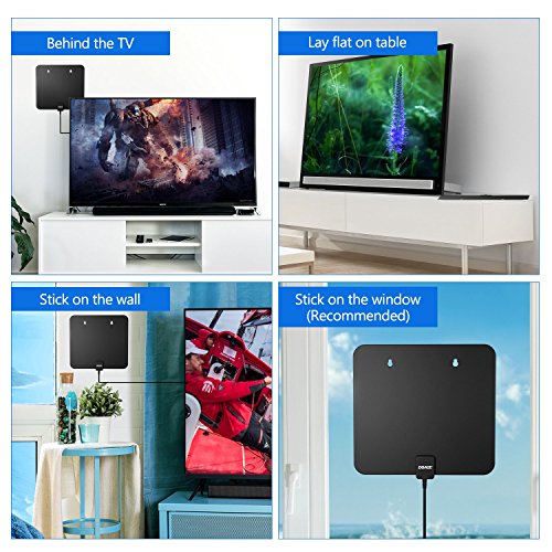 TV-Antenna-HDTV-Antenna-Indoor-Amplified-Digital-TV-Antenna-50-Mile-Range-with-Detachable-Amplifier-Signal-Booster-USB-Power-Supply-and-High-Performance-Coaxial-CableBlack