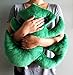 Green Philosophy Co. Set of 2 Plush - Two Toned Monstera Deliciosa Tropical Leaf Plant Plush Pillow Cushions