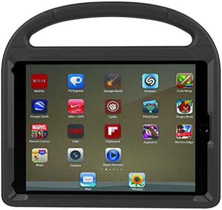 iPad 9.7 Case, iPad Pro 9.7 Case, iPad Air 2 Case, Huaup Kids Shock Proof Convertible Handle Light Weight Super Protective Stand Cover Case for iPad 9.7 /Pro 9.7 / Air 2 Table (iPad 9.7/ Pro 9.7/ Air 2, Black)