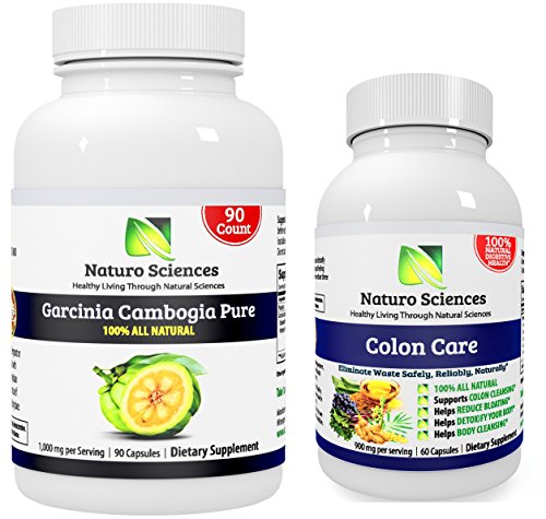 Colon Care and Garcinia Cambogia By Naturo Sciences, All Natural Combo Set Colon Care and Garcinia Cambogia By Naturo Sciences, All Natural Combo Set