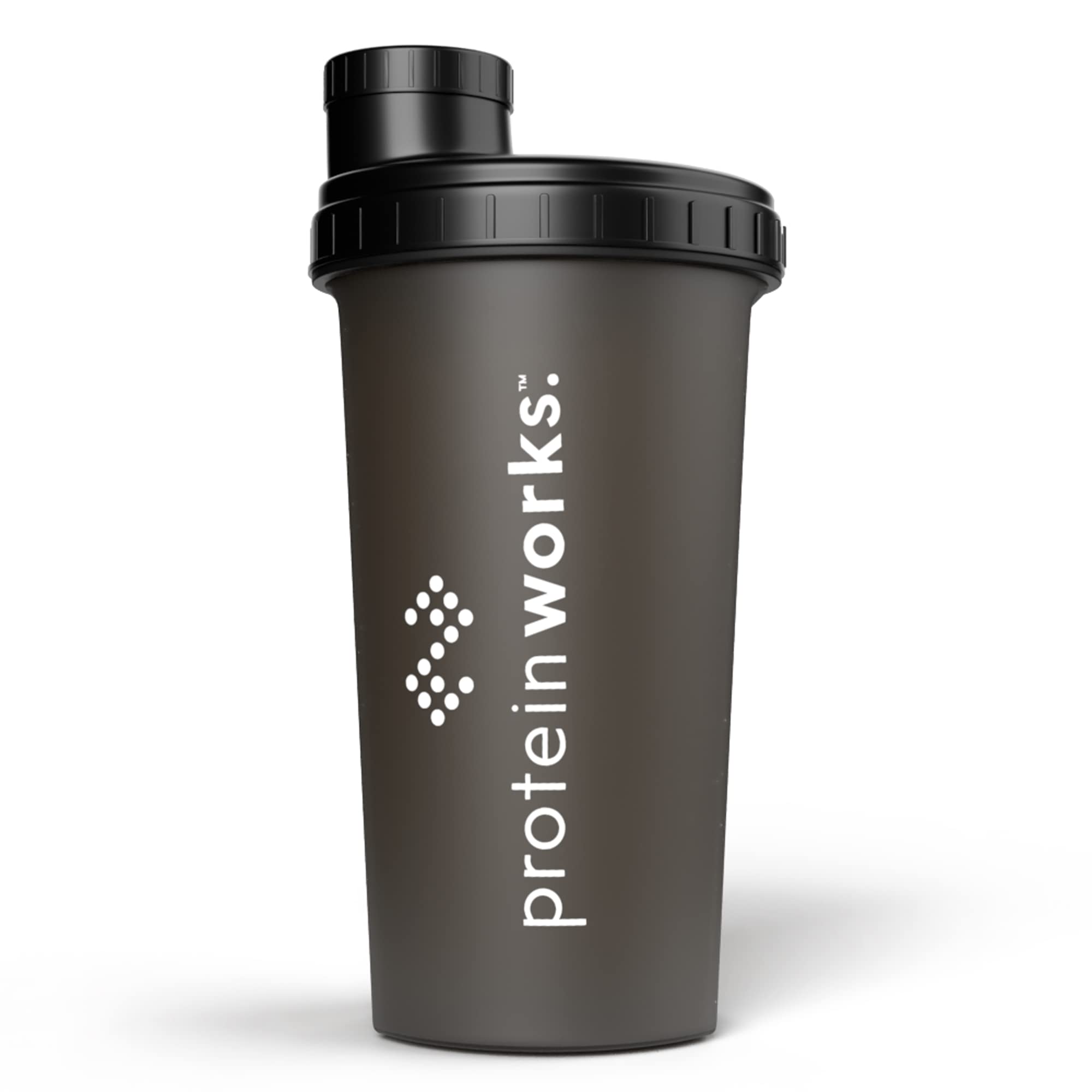 Protein Works - Sleakster Shaker | Durable & Leak Proof | Smoked Black | 700ml